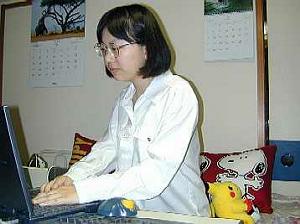 在宅での作業様子