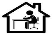 在宅の人の絵